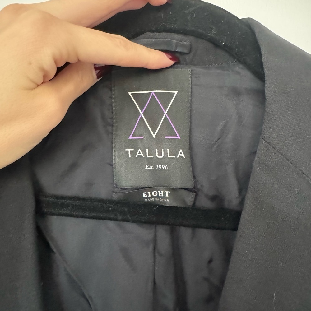 Talula Black Blazer with Gold Buttons - Picture 2 of 3